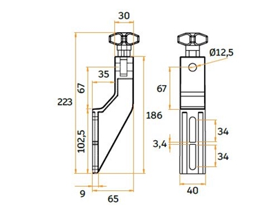 223x186 mm Konveyör Konsolu - 1