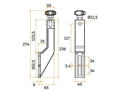 274x236 mm Konveyör Konsolu - 1