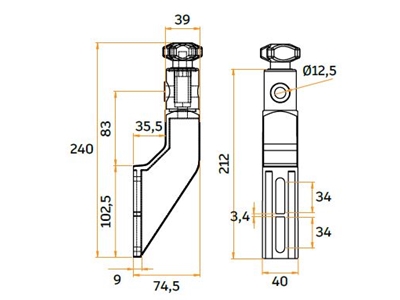 240 mm Konveyör Konsolu - 1