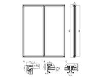 E49 Mini Hınged Glass Door Systems For Retrofıt - 2