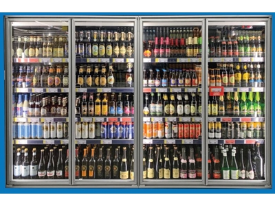 W54 Midi Hinged Glass Door Systems For Refrigerated Cabinet - 0