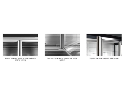 W54 Midi Hinged Glass Door Systems For Refrigerated Cabinet - 1