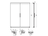 Tmax Moon Hinged Glass Door Systems For Refrigerated Cabinet - 1