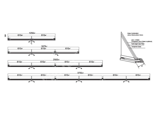 Tmax Moon Hınged Glass Door Systems For Refrıgerated Cabınet