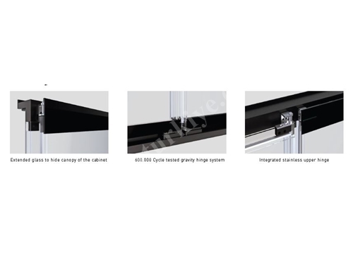 Tmax Moon Hinged Glass Door Systems For Refrigerated Cabinet