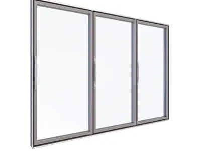 Wp75 Hinged Glass Door Systems For Cold Room & Freezer Cabinet