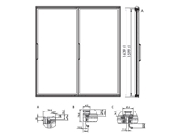 G36 Hinged Glass Door Systems For Cold Room & Cabinet - 2