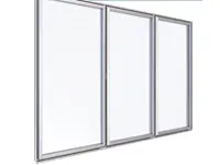 W75 Hinged Glass Door Systems For Cold Room İlanı