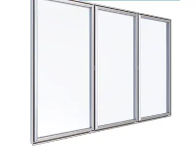 W75 Hinged Glass Door Systems For Cold Room
