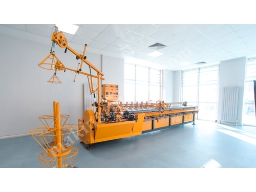 Fully Automatic Cage Wire Helical Weaving Machine