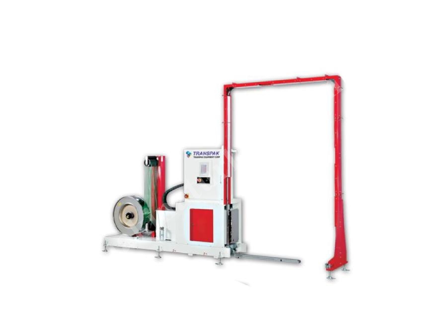 2450 mm x 1400 mm​​​​​​​ Transpak Pollux Full Otomatik Dikey Palet Çember Makinası