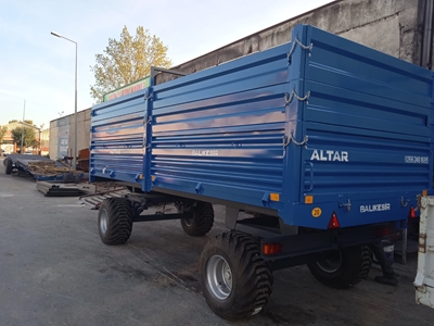 10 Tonluk 4 Teker Damperli Slaj Römork - 7