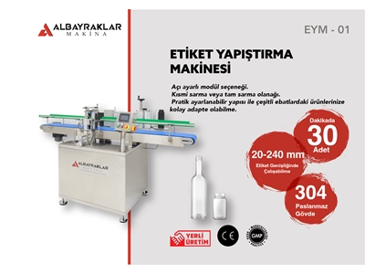 20-240 mm Etiket Yapıştırma Makinesi - 0