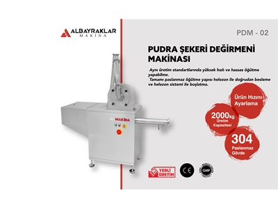 2 Ton / Saat Pudra Şekeri Değirmeni Makinesi - 0