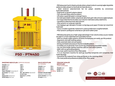 40/750 Kg Dikey Balya Presi Atık Balya Presi - 26