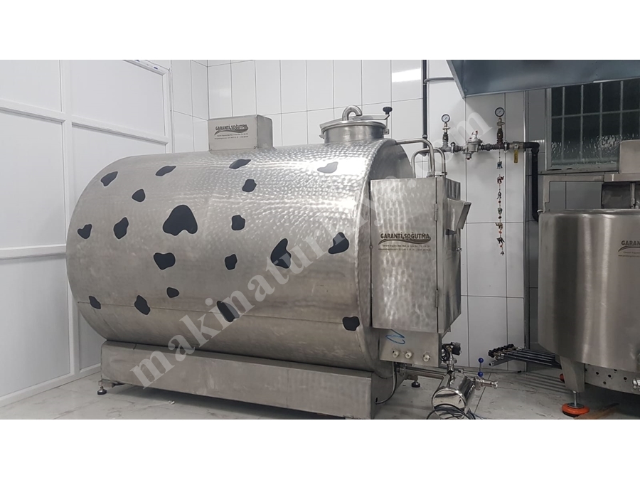 Paslanmaz 10000 Litre Süt Soğutma Tankı