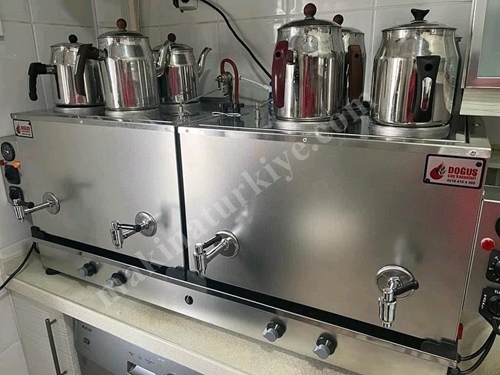 DIT Series 4+4 4-Tap Stainless Steel Turbo Fully Automatic Tea Boiler