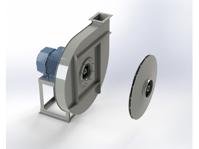 ⌀145 mm 2820 Rpm Yüksek Basınçlı Salyangoz Fan - 0