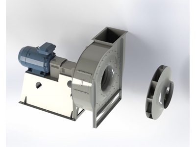 ⌀638mm 1510 Rpm Yüksek Basınçlı Salyangoz Fan - 0