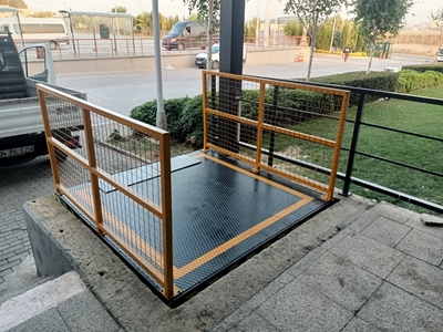 3 Ton 1450 mm Kalkabilen 190x190 cm Körüklü Makaslı Platform - 2