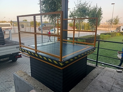 3 Ton 1450 mm Kalkabilen 190x190 cm Körüklü Makaslı Platform - 1