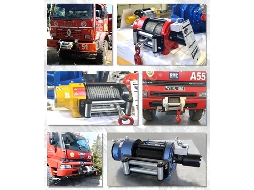 5800 kg / 5.8 ton Hydraulic Winch with Pulling and Recovery Rope / Rope Drum