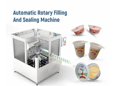 50-400ml (1500-6000 pieces/hour) Cup Ayran Filling Machine