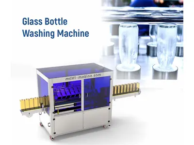 Machine de lavage de bouteilles de 100-1000 ml (1000 bouteilles / heure)