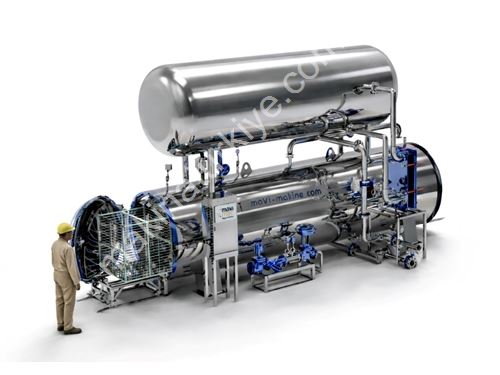 135°C Autoclave Gıda Endüstrisi İçin Retort Sterilizatörü