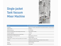 3-10 Liters Single-Jacket Tank Vacuum Mixer Machine - 1