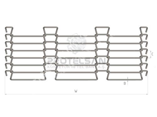 Cooking and Cooling Wire Type Conveyor Belt