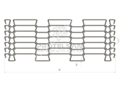 Spring Piano Type Wire Conveyor Belt
