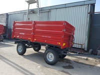 4 Ton 4 Wheel Dump Trailer with Double Extension - 7