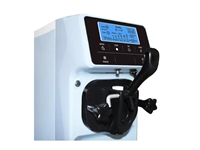 Einzelnarmige Digitale 6-Liter-Blaue Eismaschine mit Zylinder - 1
