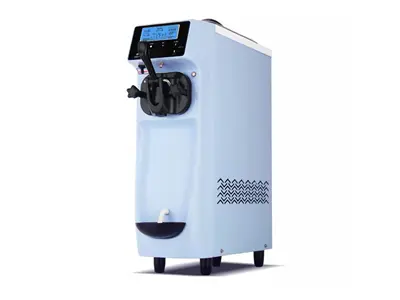 Single Arm Digital Panel 6 Liter Blue Ice Cream Cone Machine