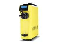 Machine à cornet de glace monobras jaune de 6 litres avec panneau numérique