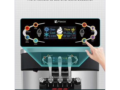 3 Kollu Set Üstü Soft Dondurma Külah Makinası - 1