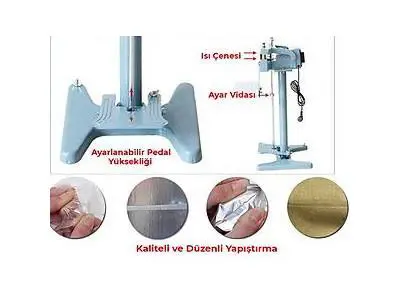 35 Cm Pedallı Poşet Yapıştırma Makinesi,
