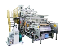 Machine de production de film étirable 3 extrudeurs de 1000 mm - 0