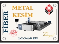 Fiber Metal Cutting Laser with Double Table Closed Cabin 6 Kw Domestic Production - 2