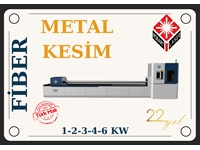 Fiber Metal Cutting Laser with Double Table Closed Cabin 6 Kw Domestic Production - 4