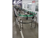 1000X100 Cm Wire Mesh Modular Belt Conveyor System - 3