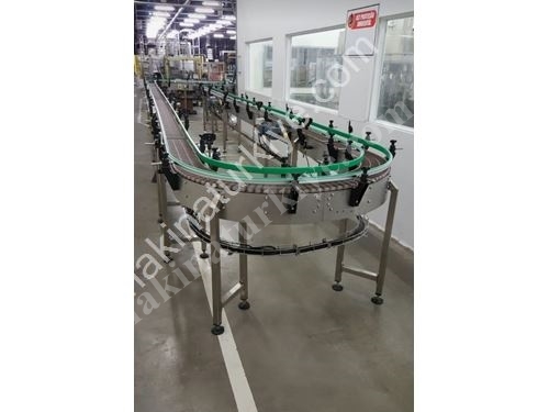 1000X100 Cm Wire Mesh Modular Belt Conveyor System