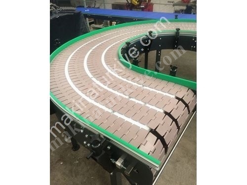 100X400 Cm Wire Mesh Modular Belt Conveyor System