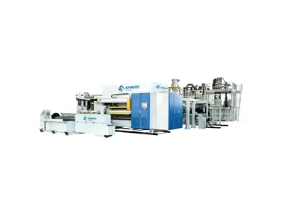 200 Kg/Saat (1200 mm) 2'li Sarıcılı PVC Streç Film Üretim Makinası