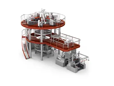 100-120 Kg/Saat (1200 mm) 2 Katmanlı PP Streç Film Üretim Makinası