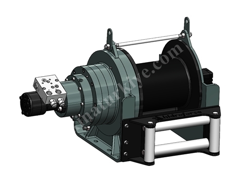 15000 Kg / 15 Ton Hydraulic Towing and Recovery Winch with Rope Drum
