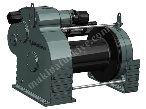 30000 Kg / 30 Ton Hydraulic Towing and Recovery Winch with Rope Drum