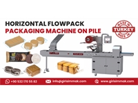 FLM 4000 Horizontal Flowpack Packaging Machine (rice cakes, biscuits, etc) Flowwrapper on pile  - 0