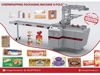 OWET 1000 Overwrapping Envelope-Type Packaging Machine (biscuits, rice cakes, wafers, soaps,etc)
